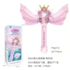 8802 Heart-Shaped Bubble Stick - Pink [Battery-Powered Version]