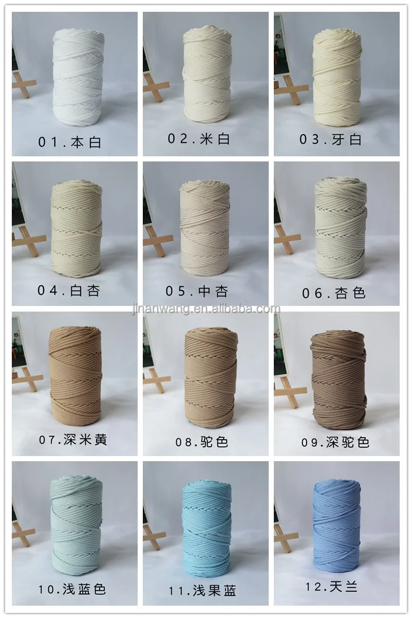4mm Polyester Braided Macrame Cord - 150m for DIY Crafts