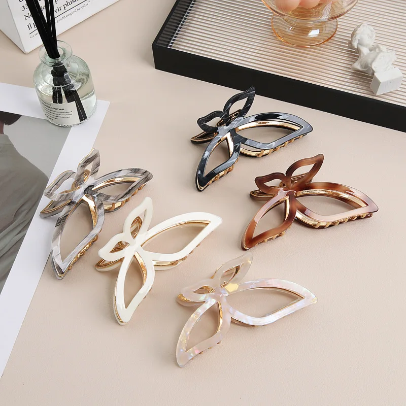Корейская элегантная заколка для волос с бабочками