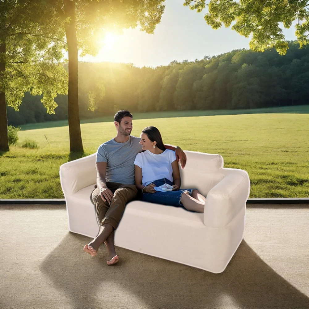 Inflatable Sofa Modern Sofa Set with Rechargeable Pump