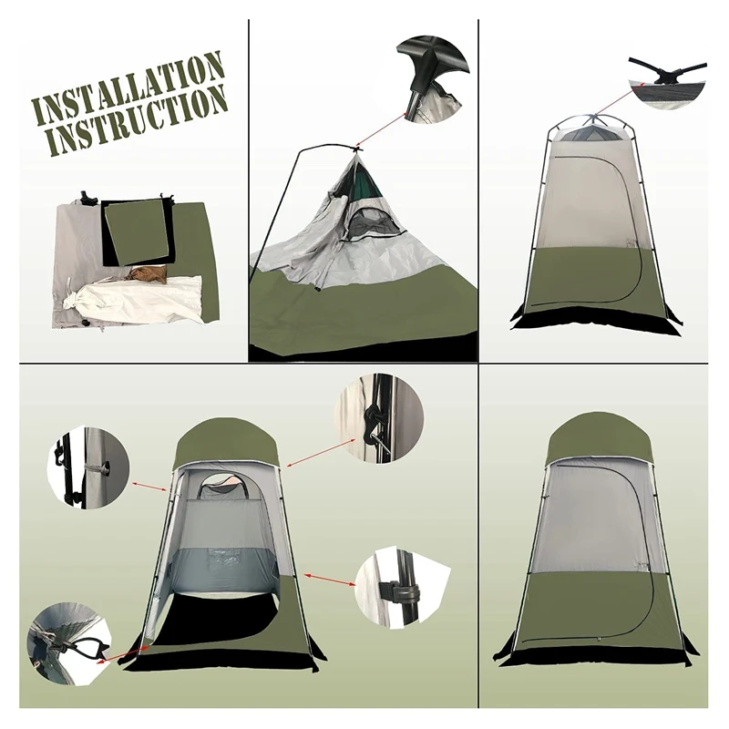 Hot Sale Privacy Shelter Outdoor Toilet Shower Tents Automatic Pop Up