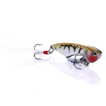 Zinc Alloy Electroplated Vib Lure Live Bait with Hooks 11g for Pike & Mackerel Sea Fishing Long Casting – Hooks – view 3
