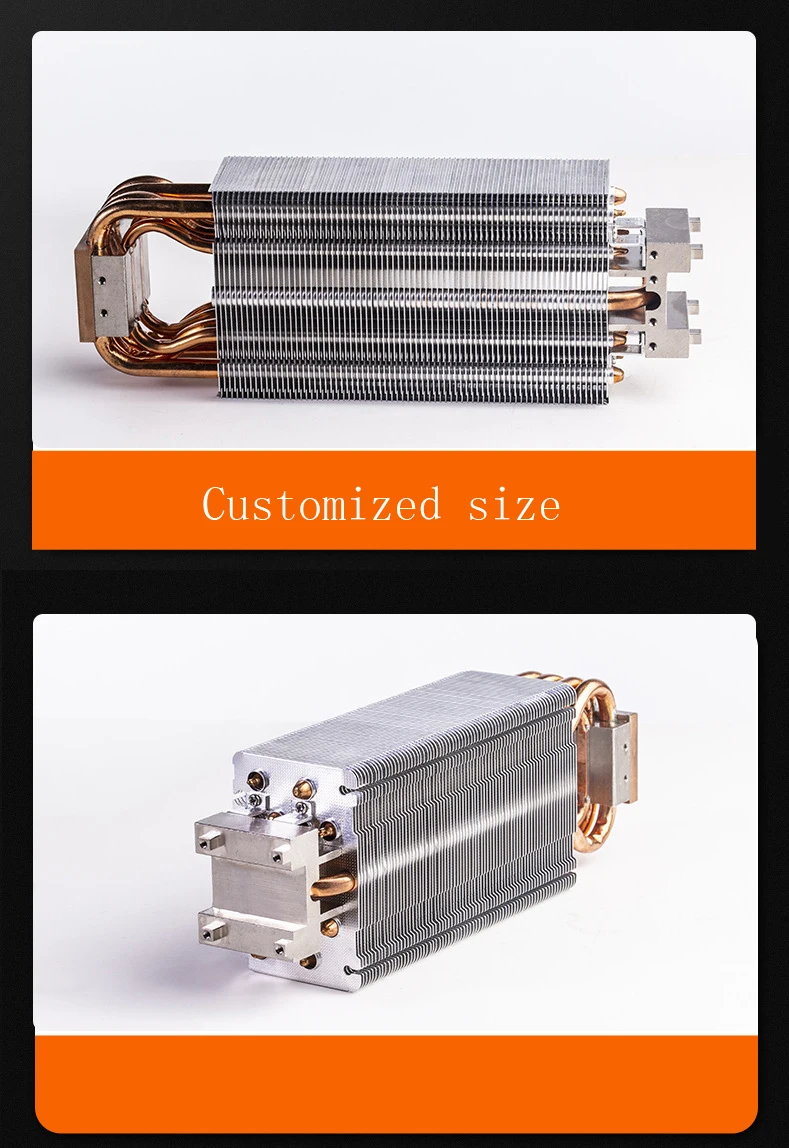 Custom Large Aluminum Heatsink Copper Pipe Solar Energy Light Server ...