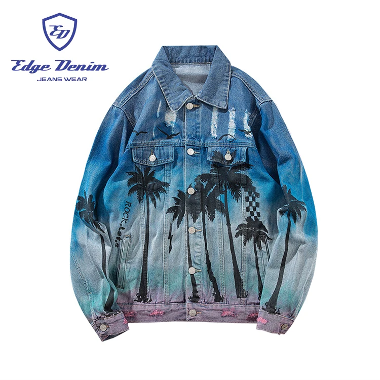 Palm tree best sale jean jacket