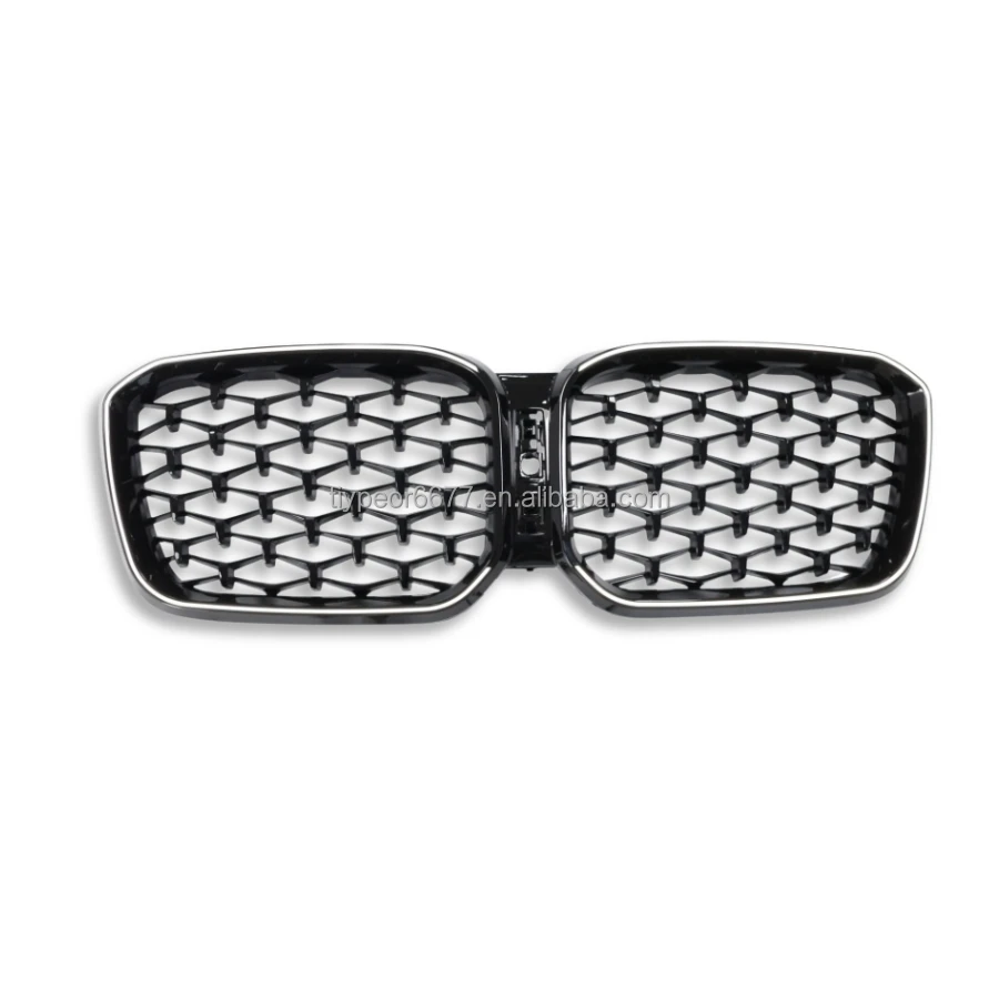 product tiypeor replacement grille for bmw 2022   2024 x3 g08 lci front bumper kidney grille sport style racing grills with led light-3
