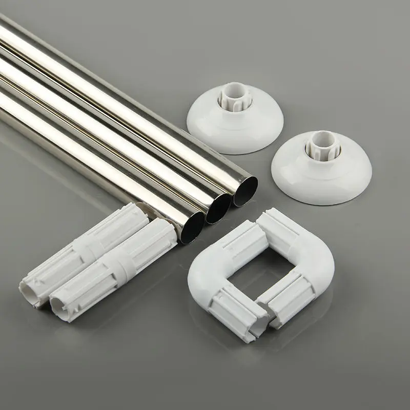 Custom U/l Shape Shower Curtain Rod 90*90cm Bath L Rod Shower Curtain