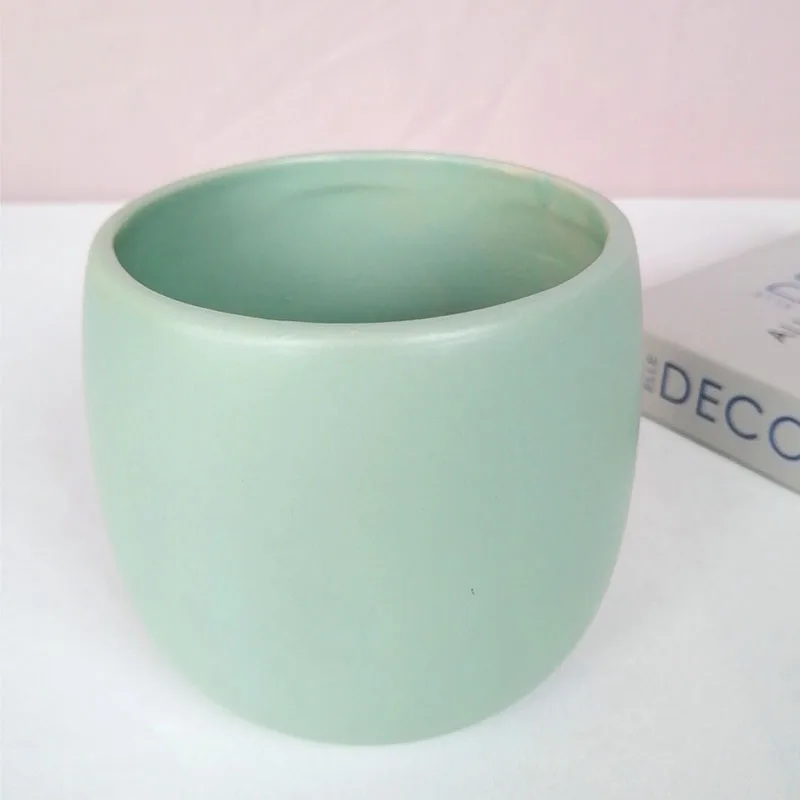 Nordic Ceramic Candle Vessel Empty Matte Glazed Ceramic Candle Bowl