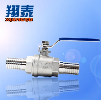 Stainless Steel PEX Barb end Ball Valve SUS304 1 inch size