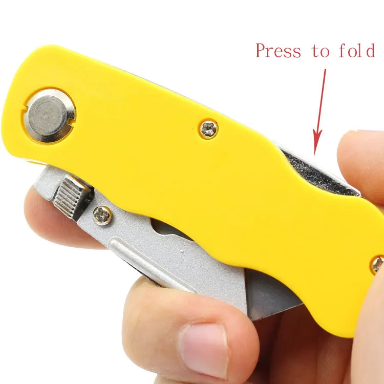 Foldable Utility Knife with extra 5pcs Blades Paper Box Cutter Safety Knife Cutter Knife Set