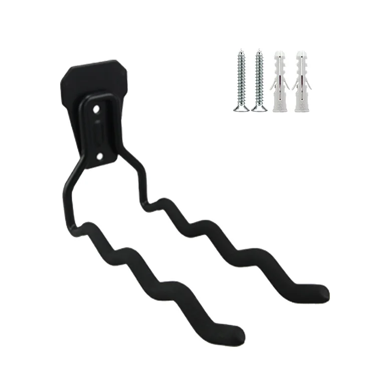 Factory Directly Sale Garage Wave Hooks Heavy Duty Wall Storage Hooks for Bike Ladder Garden Tools
