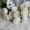 white 9 heads rose bouquet 01
