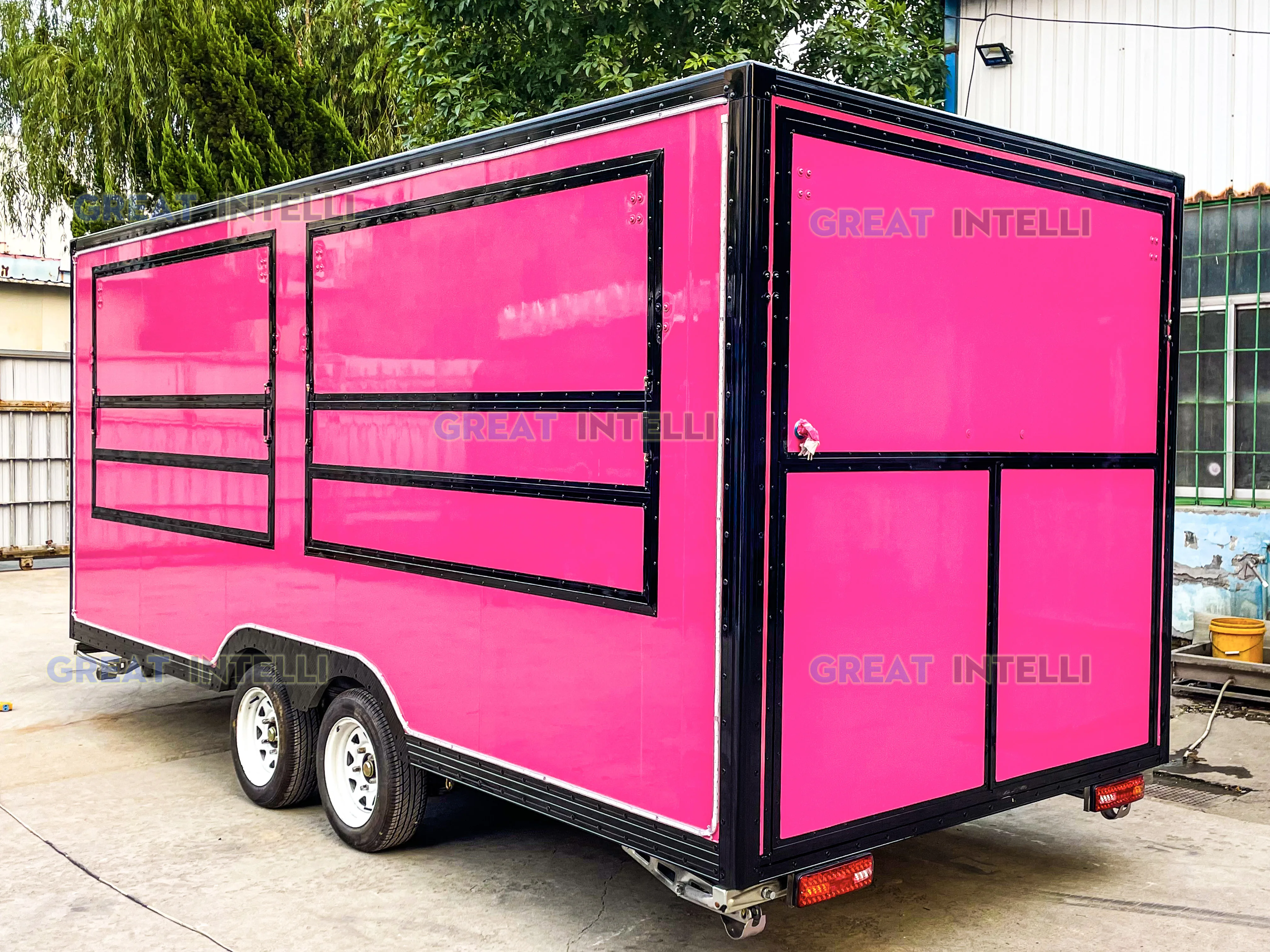 Full Equipment Mobile Foodtruck Outdoor Kitchen Concession Food Trailer