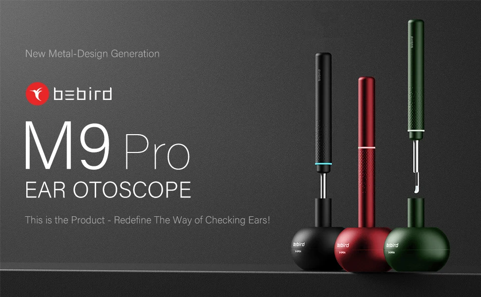 Bebird M9 Pro портативный Электрический ушной воск очиститель для массажа уха визуальный 1080P видео набор изображений
