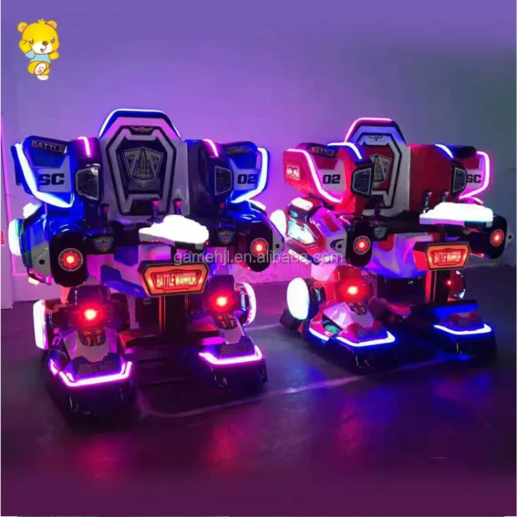 Electric Riding Machine Battery Operated Walking Battle King Robot Indoor/Outdoor Fiberglass Amusement for Shopping Mall Park
