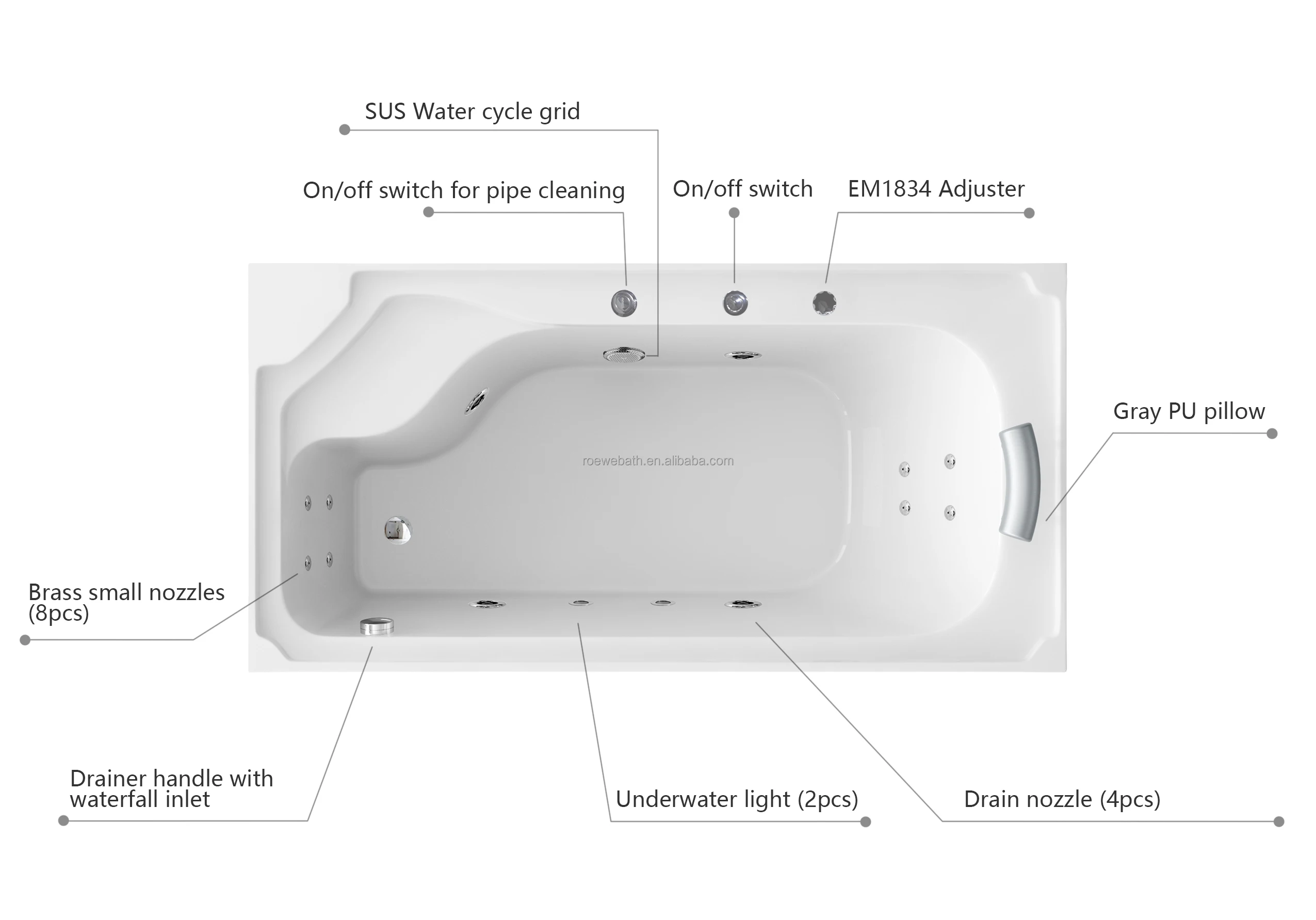 1700x850mm Luxury Shower Steam Bath Cabins Bathroom Vapor Shower Cabin