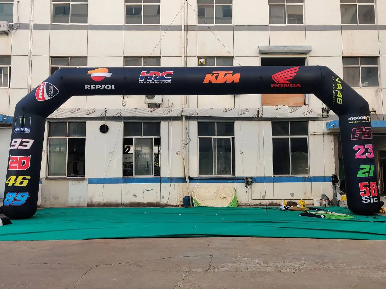 Branded Inflatable Racing Start/Finish Arch, Promotional Advertising Blow up Inflatable for Motorsport Event