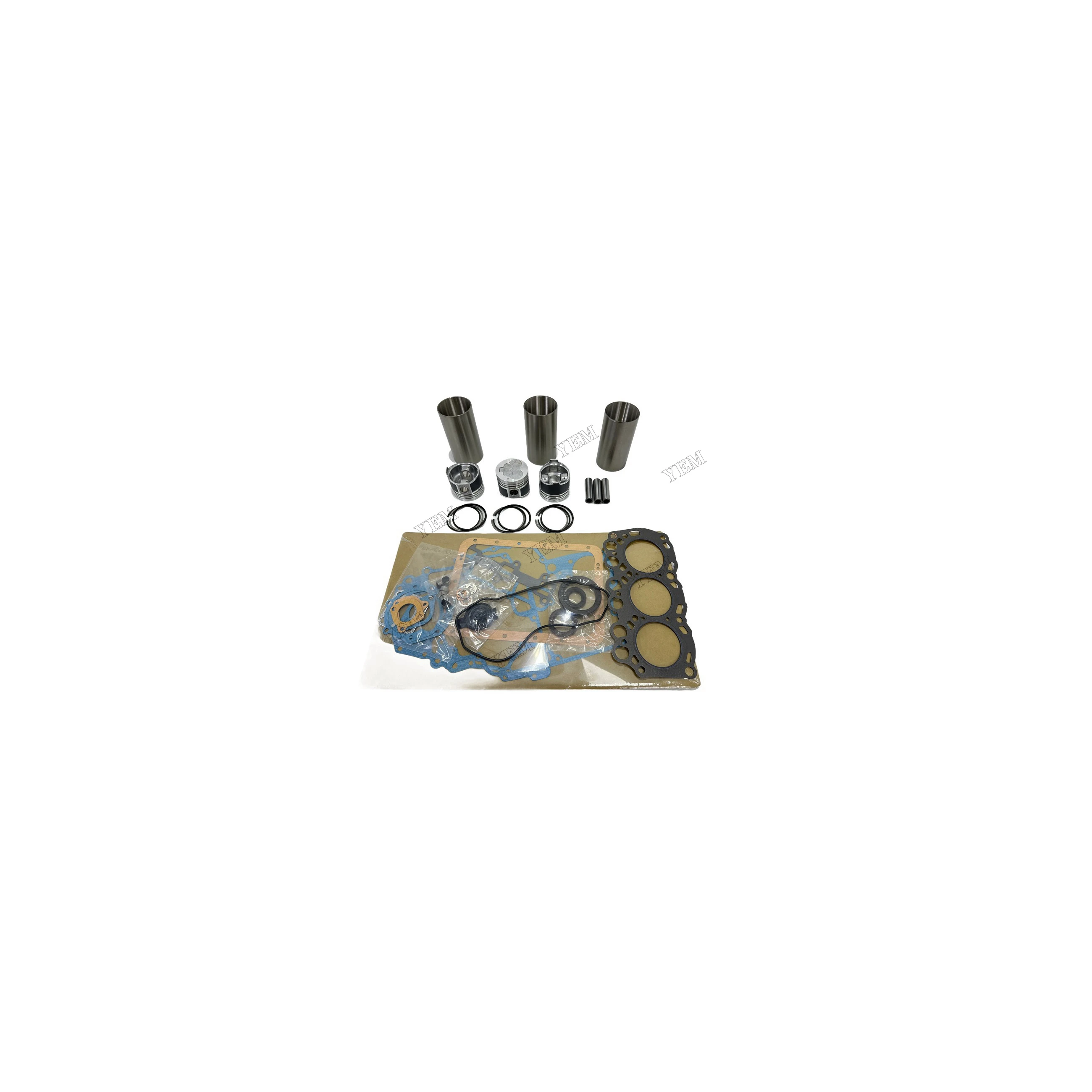 Overhaul Kit With Gasket Set Compatible for Mitsubishi L3C Replaces Engine Parts