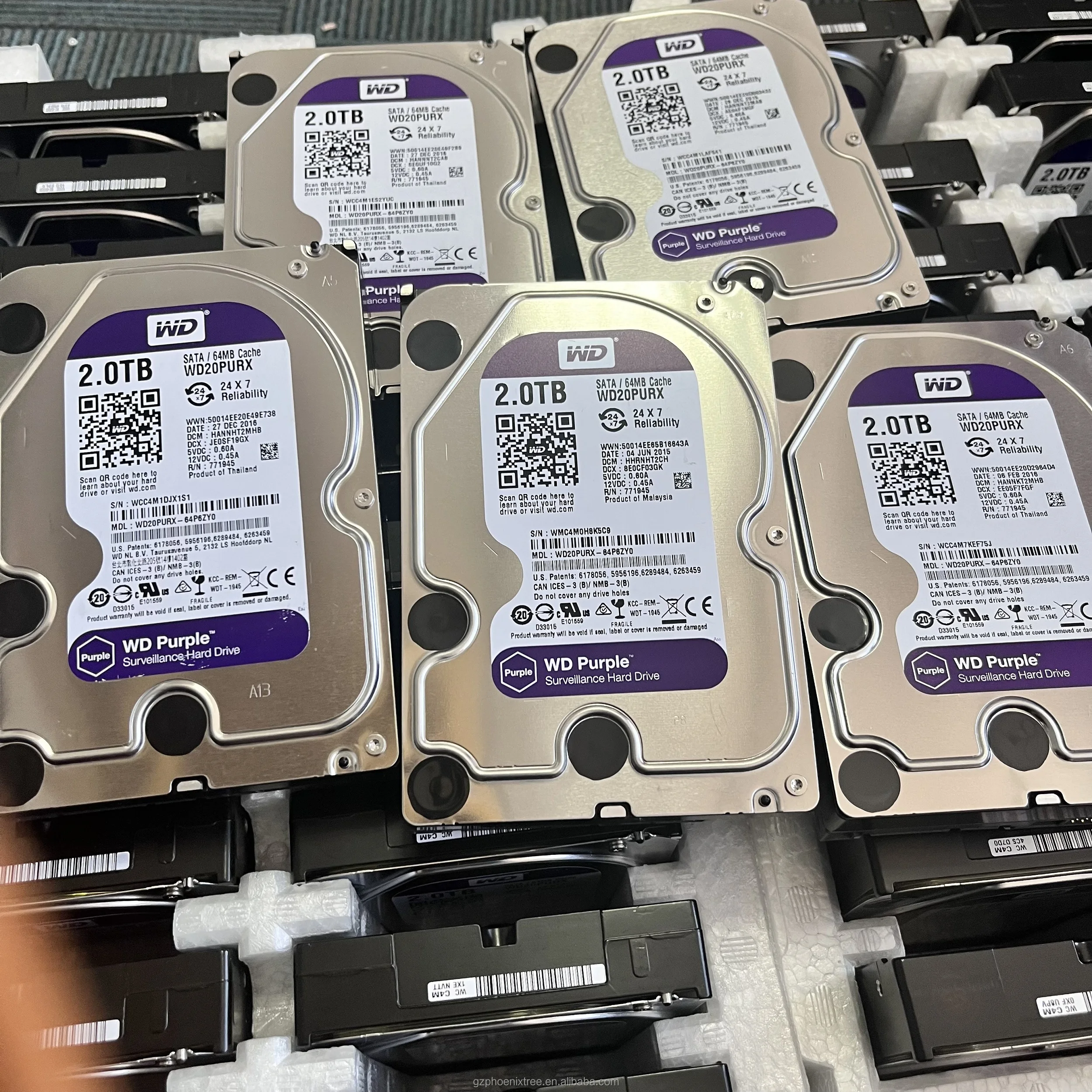 HDD 4TB/3TB/2TB セット High Quality Hard Disk 3.5inch Hdd Purple Surveillance 1tb