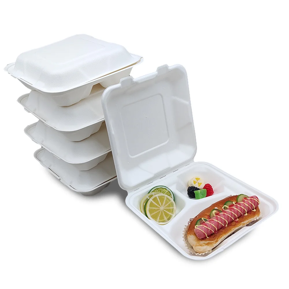 3 Compartment Bento Disposable Lunch Box - MIDA