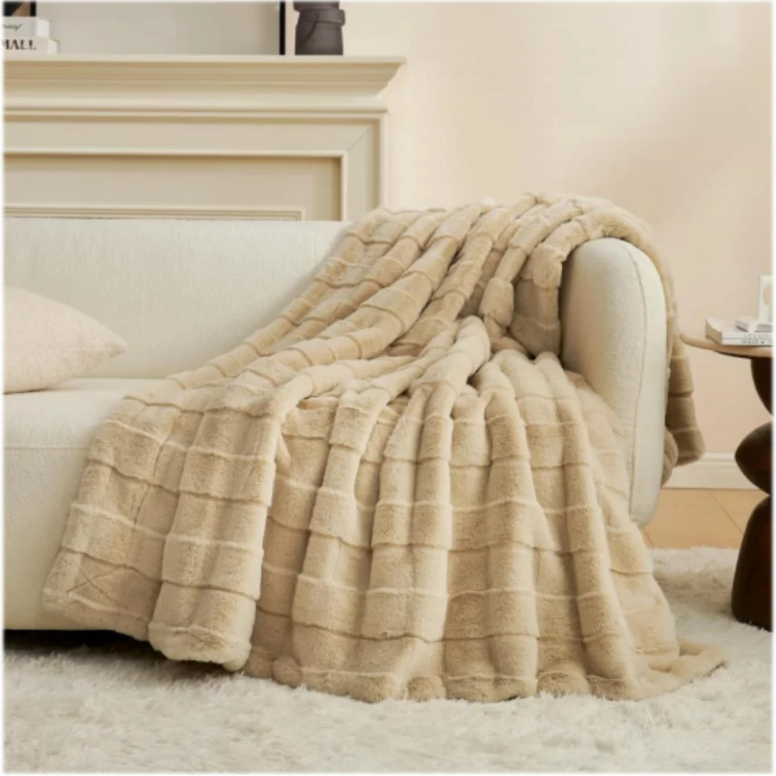 Premium Rabbit Hair Double Layer Blanket