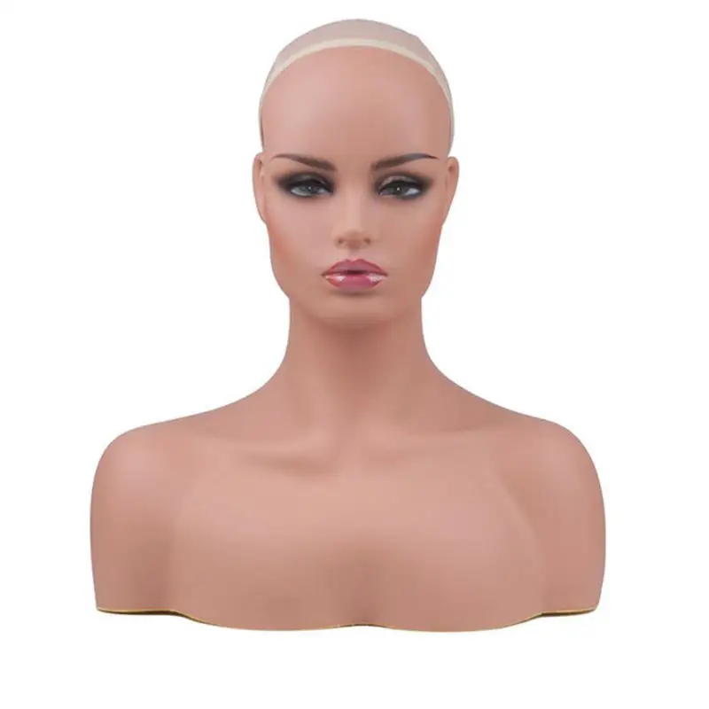 Half Body African American Mannequin Head Female Wig Display Mannequin