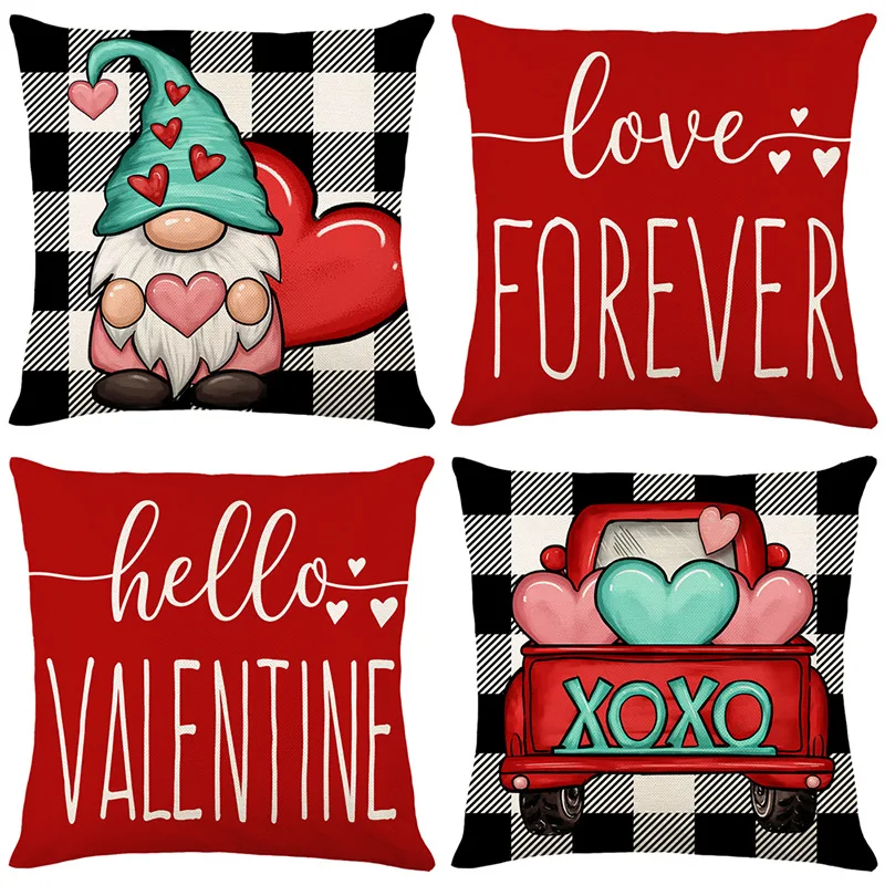 St Valentin Pillow Case Saint Valentin 2024 Linen Cushion Cover Cadeau   Hf47e60258fd04e44a088abfb17ac7fc0C 