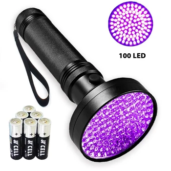 100 Led Purple Beads 395NM UV Flashlight For Dog/Cat/Pet Urine & Dry Stains And Bed Bug On Carpets/Floor