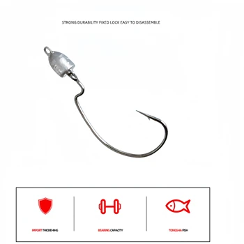 Cheery Brand Swimbait Hooks 3.5g 5g 10g Bullet Jig Heads for Bass Fishing Texas Rig Hook Saltwater Freshwater Lures – Soft Lure – view 3