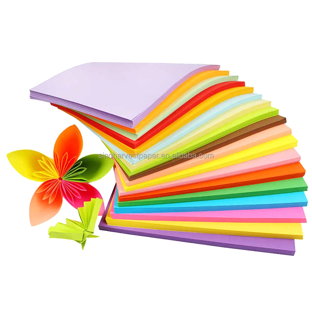 Production of High Quality A4 Colored Paper School Office Double-sided Can Be Used for Origami