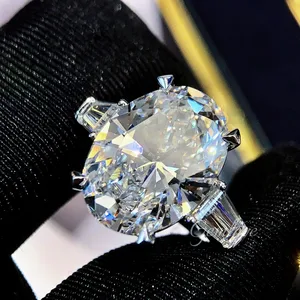 9K-18K Gold Custom Lab-Grown Diamond Ring (5-10CT), Luxury Eternity Band for Women, Wedding/Engagement/Daily Jewelry Gift