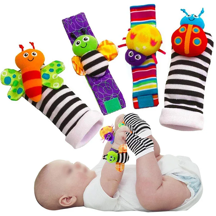 Sonajeros para bebés  lindos animales de peluche  calcetines con son.. 