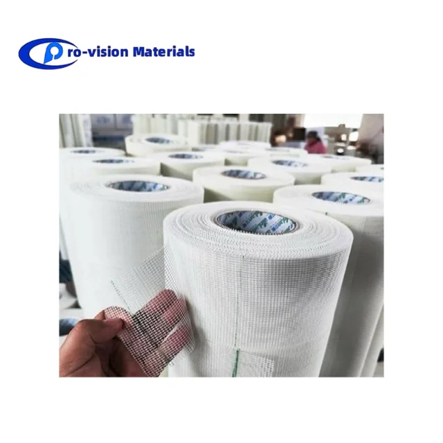 Direct Selling Self-adhesive Anti-Crack Fabric Fiberglass Mesh Tape Wall Surface Anti-cracking Net for Sale