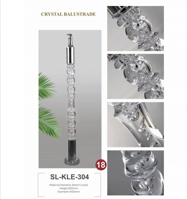 Indoor Crystal Balustrade Post Stairs Handrail Railings Design Clear ...