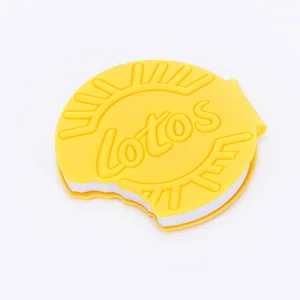 2026 Hot Selling Silicone-shaped Fun Yellow Sticky Note Cookie-style Durable Sticky Note Bite-edge Cute Sticky Note