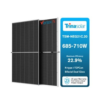 Trina 700W Solar Panels - High Efficiency Dual Glass