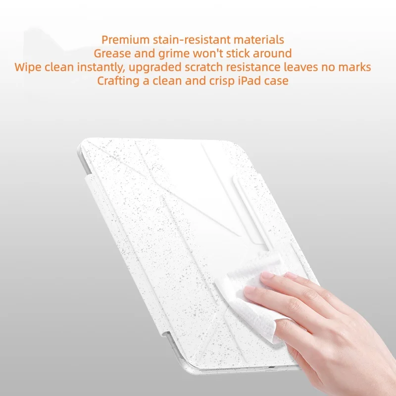 product factory wholesale customization tablet protect case for ipad magnetic double sided clip four corner drop protection laudtec-7