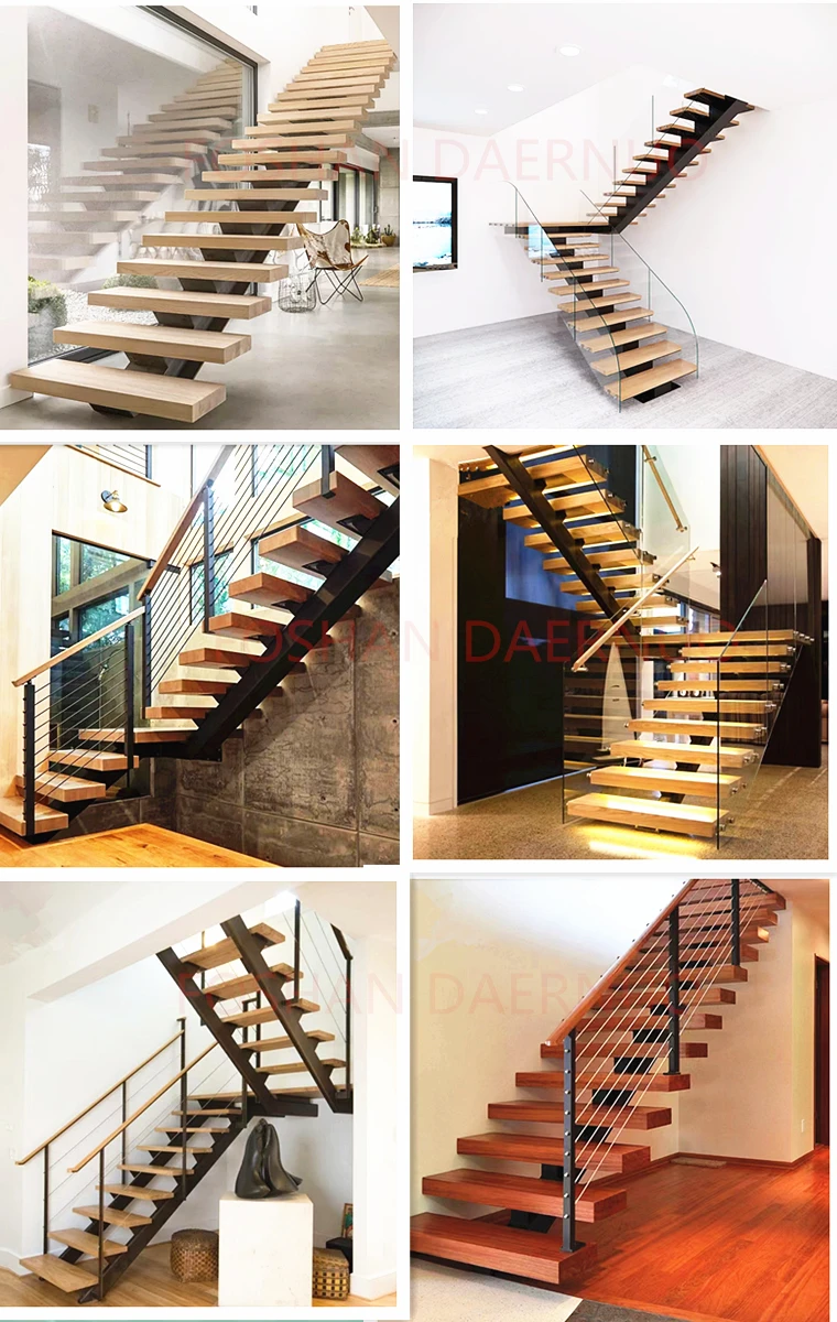 Australian/ American Style Black Powder Coated Metal Stairs Customized ...