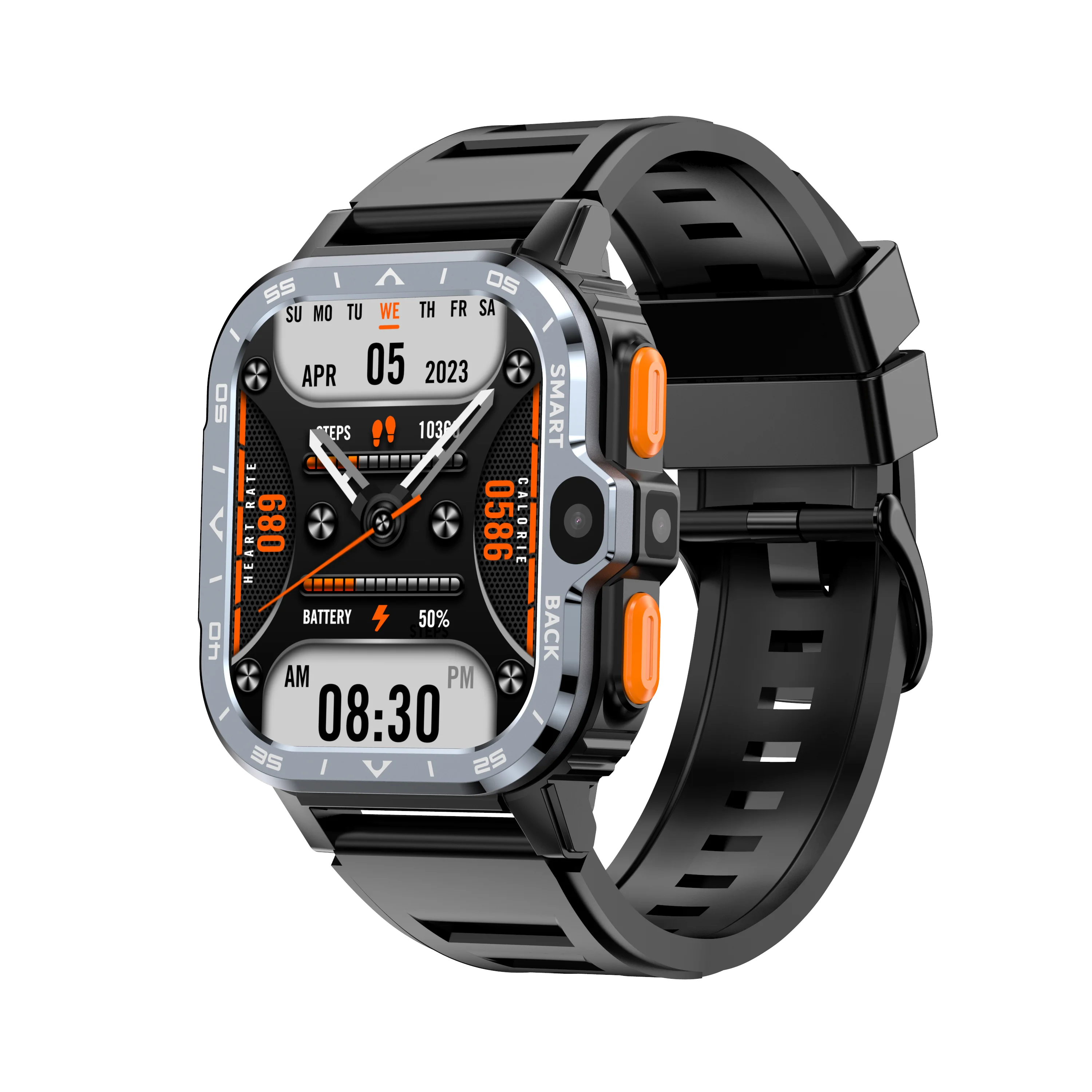 2024 PGD 4G Smart Watch with Wifi and Sim Card and Camera Waterproof Android 8.1 GPS Video Call 4g SmartWatches App for  Tiktok