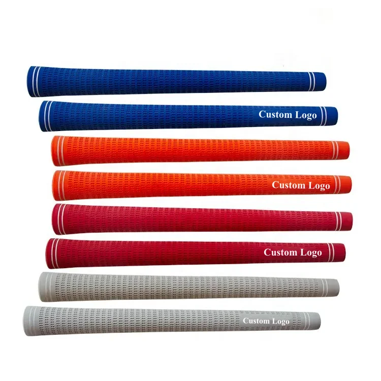 Custom Logo Non Slip High Performance All Weather Tour Pro Velvet Golf Rubber Grips Standard Size Midsize and Jumbo for Sale