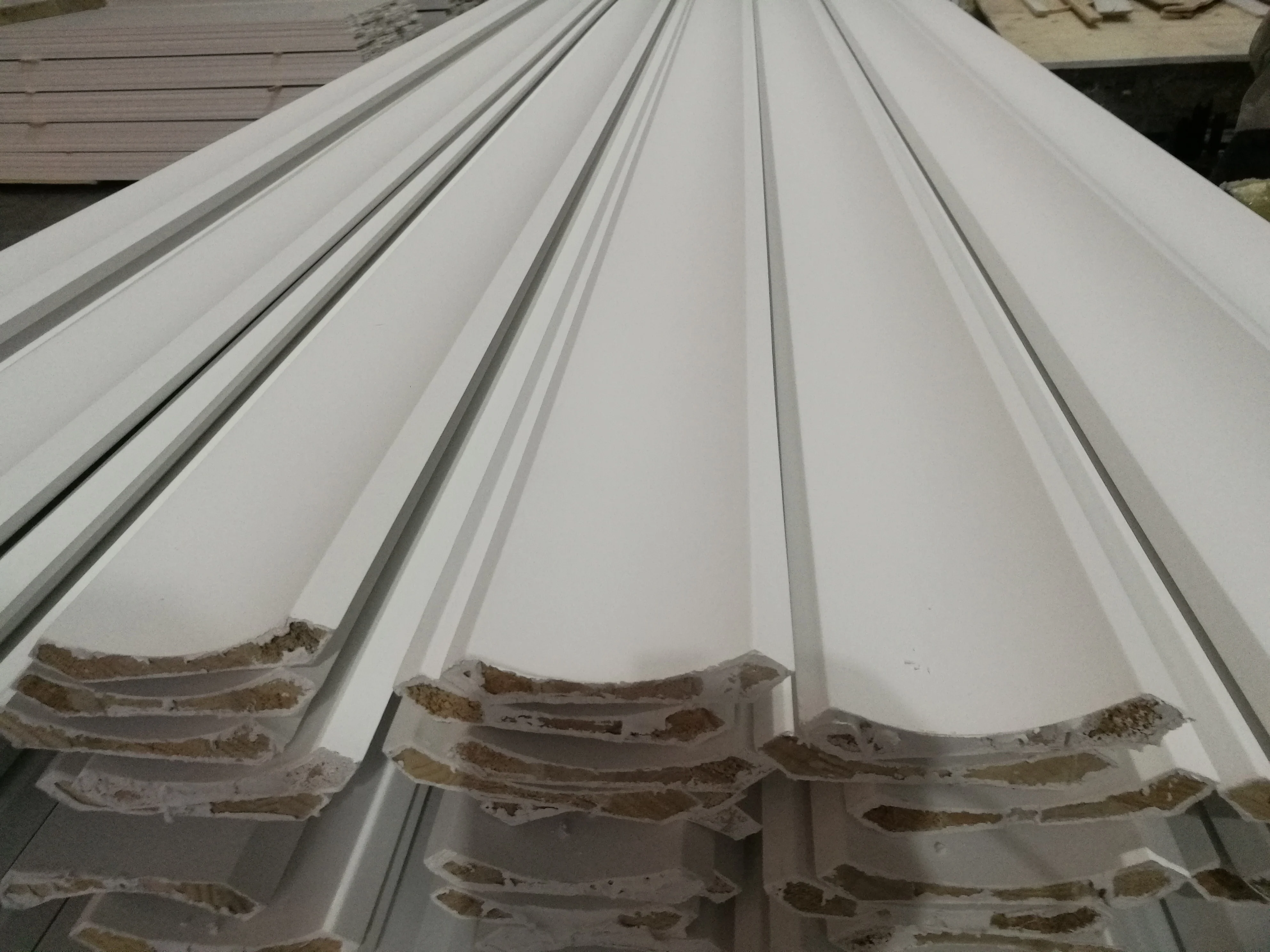 Solid Wooden Cove Crown Moulding Wood Cornice