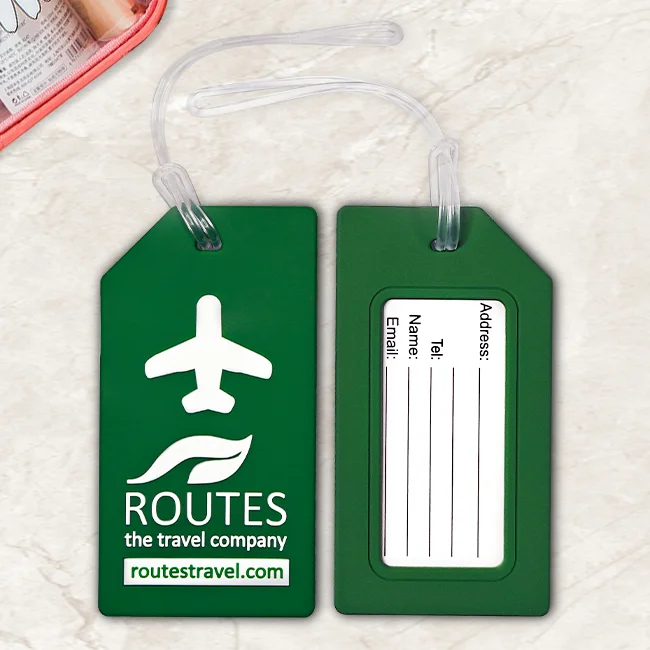 Wholesale customized high quality promotional cute silicone 3d pvc luggage tag blank white pvc luggage tag silicone baggage tag