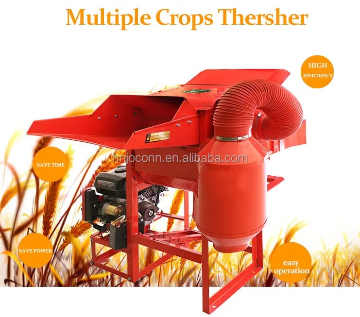 Small Sunflower Rice Wheat Grain Cereal Threshing Machine Beans