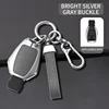Grigio argento brillante + portachiavi in pelle