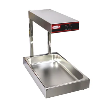 Commercial Food Display Warmer Showcase Chips Working Station French Fry Warmer Vertical Type Pedestal Chips Warmer