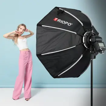 Triopo K65CM Flash Quick Release Convenient Octagonal SoftboxSun LampStudio LampStudio with Bowens Mouth Softbox detail image