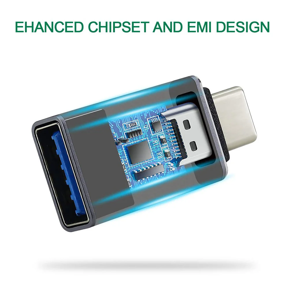 Адаптер USB C-USB, алюминиевый адаптер Thunderbol 3-USB 3,0 мама для MacBook Pro Air 2019/2018, Dell XPS Pixel 3,Dell XPS