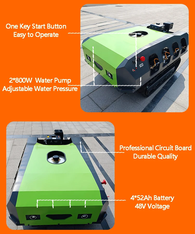 Remote Control Sprayer Autonomous Robot Agricultural Spraying Machine