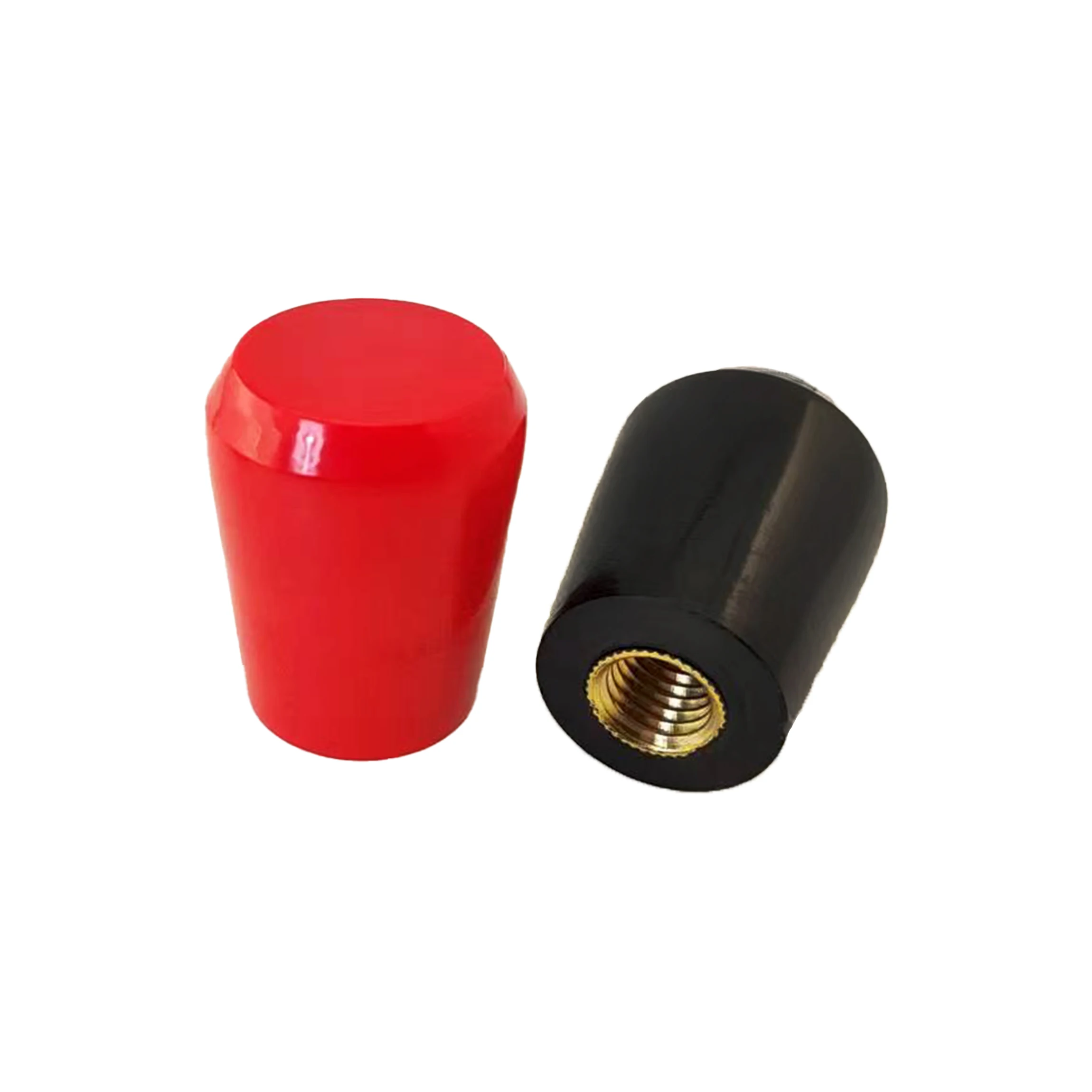 bakelite black red Flat top handle sleeve with female British metric brass thread packing machine handle