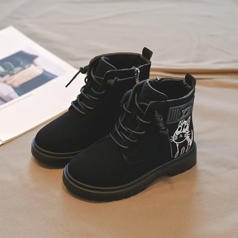 
Лидер продаж, удобные плюшевые зимние теплые детские зимние ботинки для девочек 