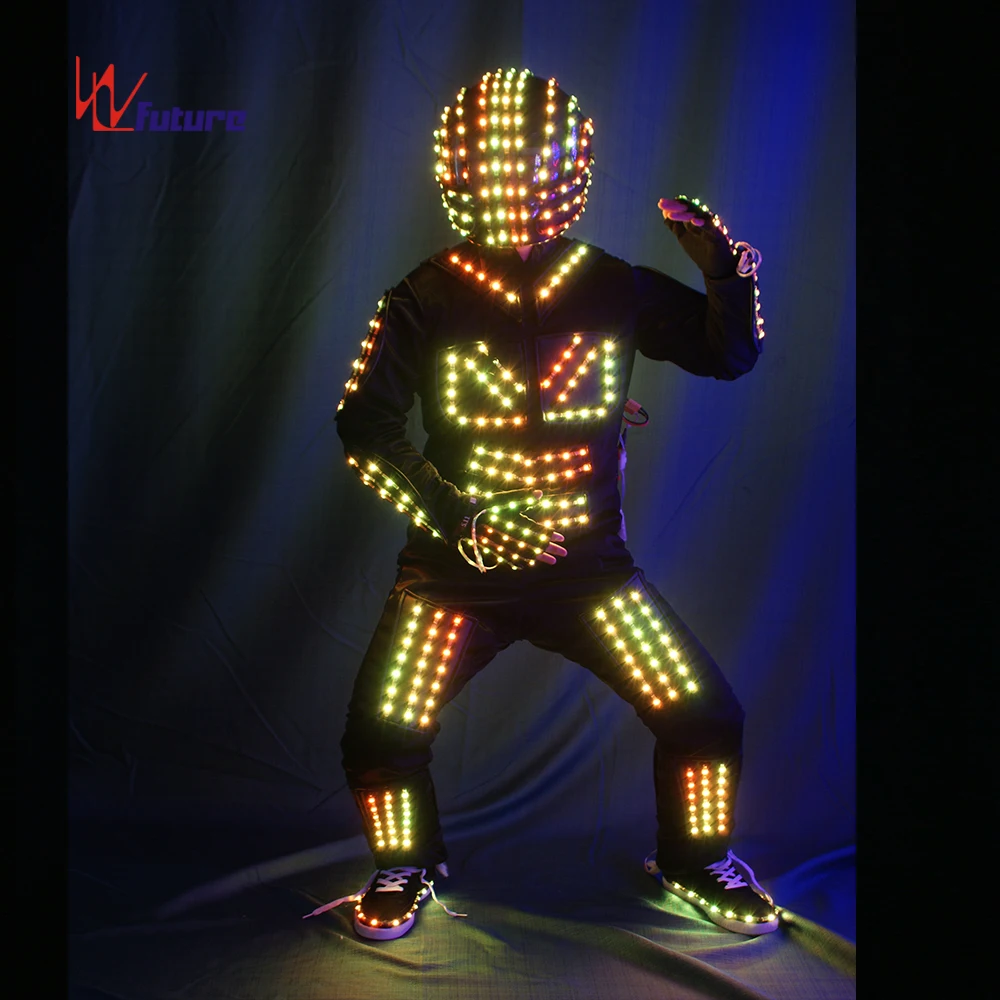 LED 트론 스마트 픽셀 조명 로봇 의상